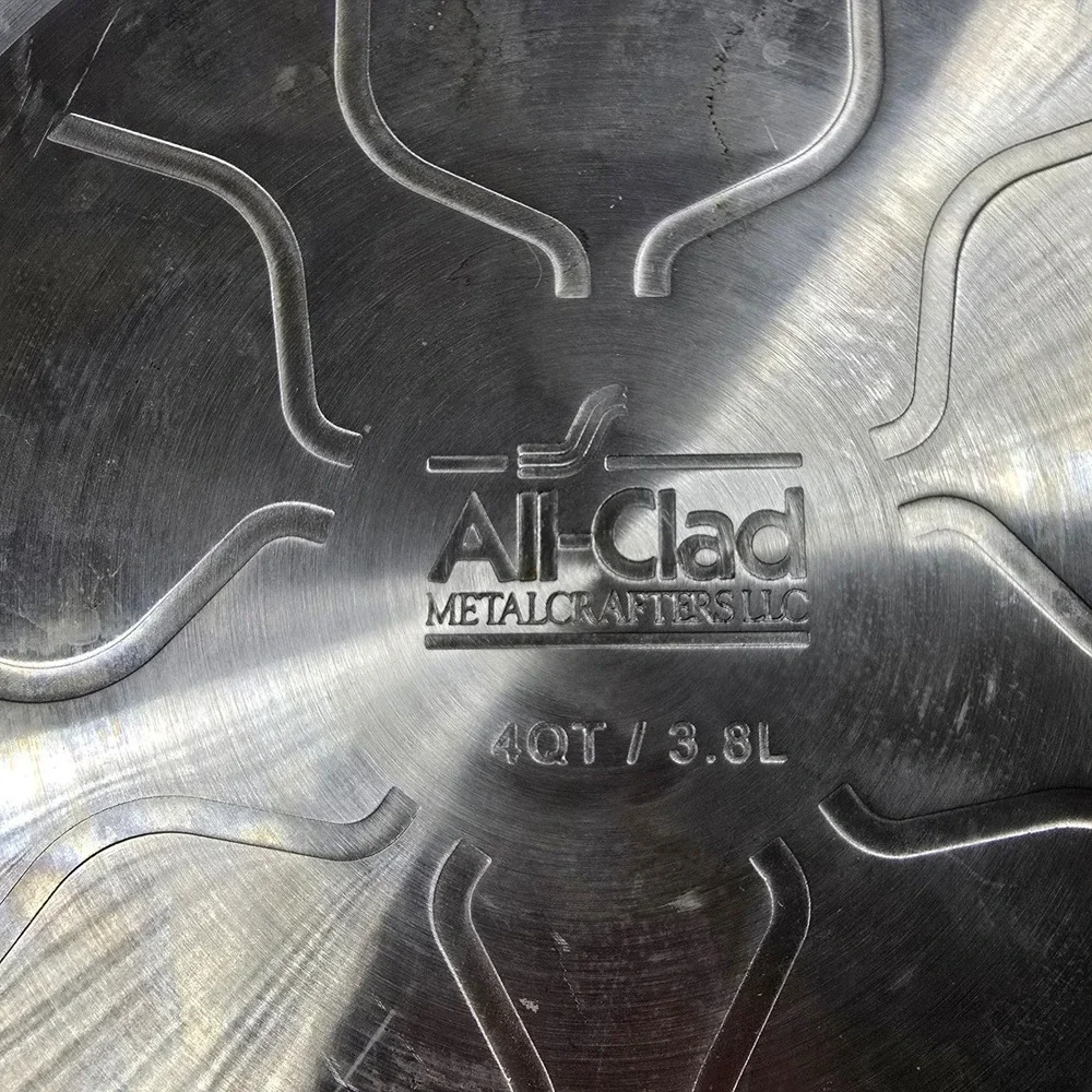 All Clad‎ 4 Quart Nonstick Fry Pan No Lid Black Stainless Steel Handle Kitchen